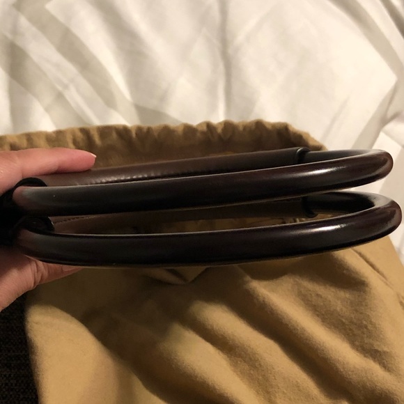 Wooden Handles of MK Collection Bag - Picture 5 of 6